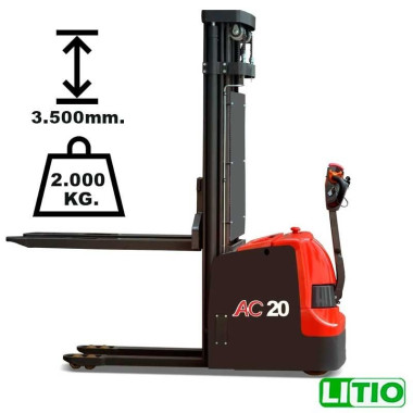 Electric stackers - electric stacker 2000kg at 3500mm Lithium 24V / 150Ah 2