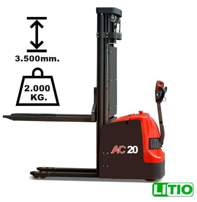 Electric stackers - electric stacker 2000kg at 3500mm Lithium 24V / 150Ah