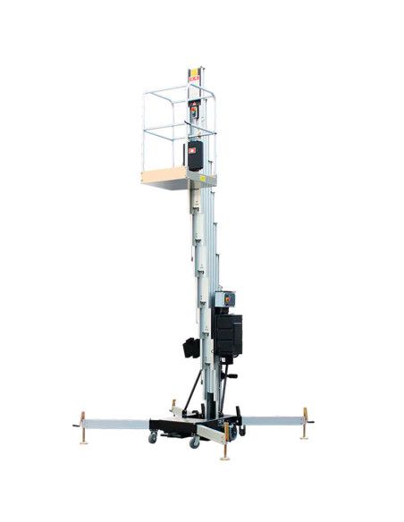 Plataformas Únicas--Plataforma elevatória mastro vertical 10.4m-136kg (bateria)
