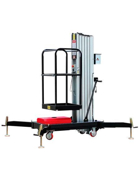 Einzelpersonen-Plattformen--Hebebühne 10m-130kg vertikaler mast (mit kabel)