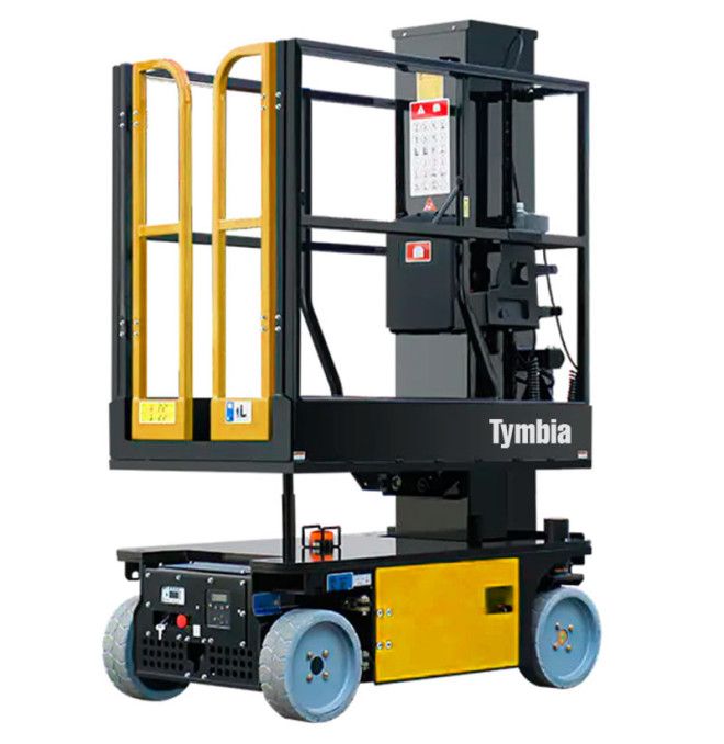 Plataformas Únicas-TYMBIA-Plataforma elevatória mastro vertical com braço 4,8m-227kg
