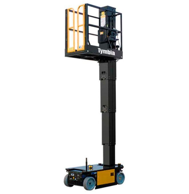 Plataformas unipersonales-TYMBIA-Plataforma Elevadora mástil vertical con brazo 4,8m-227kg