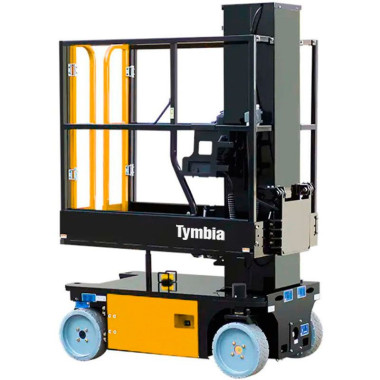 Plataformas Únicas-TYMBIA-Plataforma elevatória mastro vertical com braço 4,8m-227kg 2