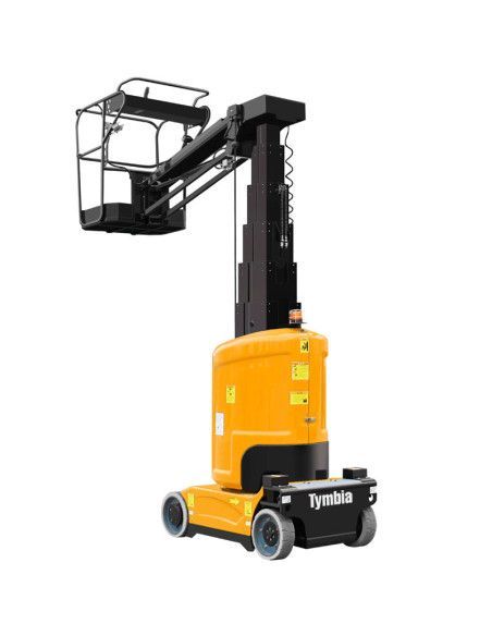 Plataformas Únicas-TYMBIA-Plataforma elevatória mastro vertical com caneta 9,2m-200kg