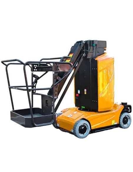 Plataformas unipersonales-TYMBIA-Plataforma Elevadora mástil vertical con pluma 9,2m-200kg