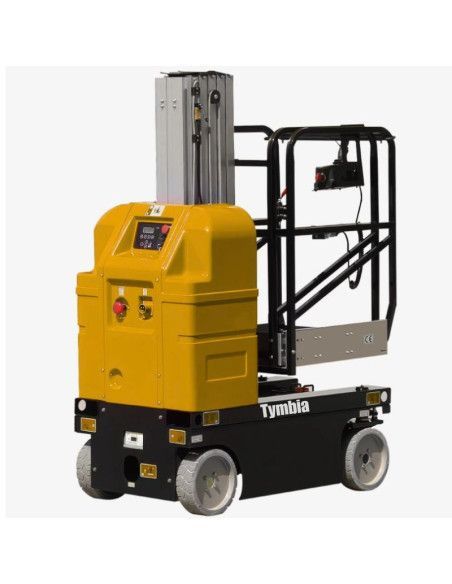 Plataformas unipersonales-TYMBIA-Plataforma Elevadora mástil vertical con brazo 7,5m-125kg