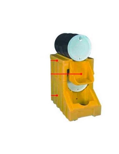 Portabidones, Each support supports 1 drum up to 250 liters and s...