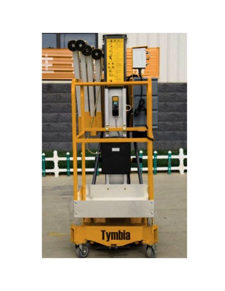 Plataforma elevatória mastro vertical 12m-120kg (bateria)