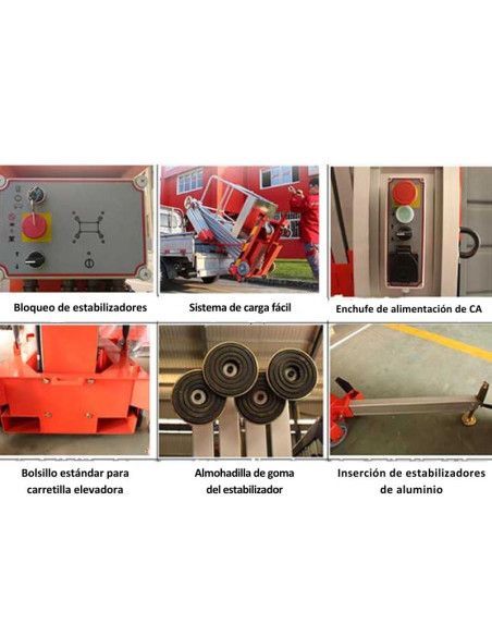 Piattaforma di sollevamento 12m-120kg albero verticale (batteria)