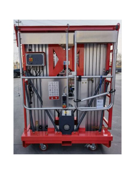 Hebebühne doppelter vertikaler Mast 14m-200kg (Batterie), Las...