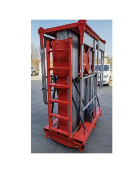 Piattaforma di sollevamento doppio albero verticale 14m-200kg (batteria),...