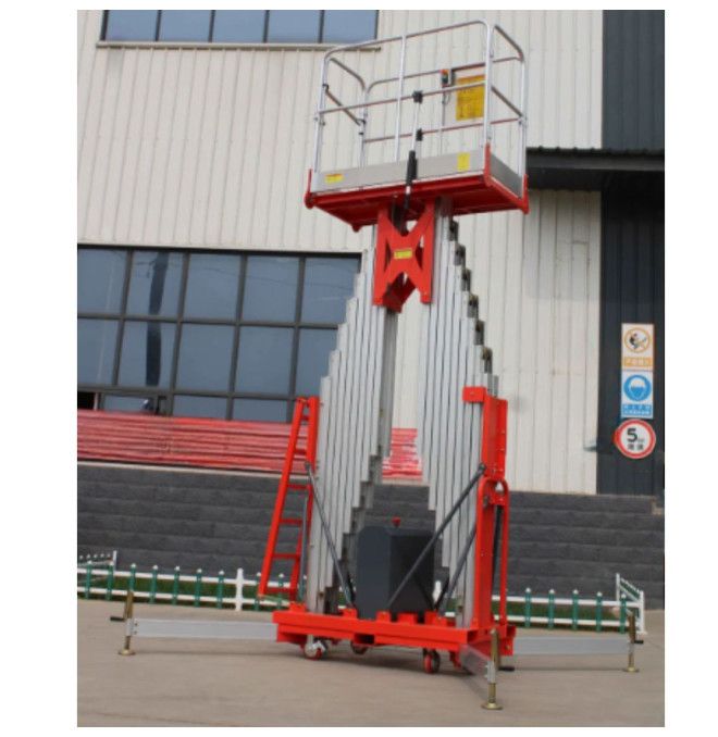 Lifting platform double vertical mast 14m-200kg (battery), Las...