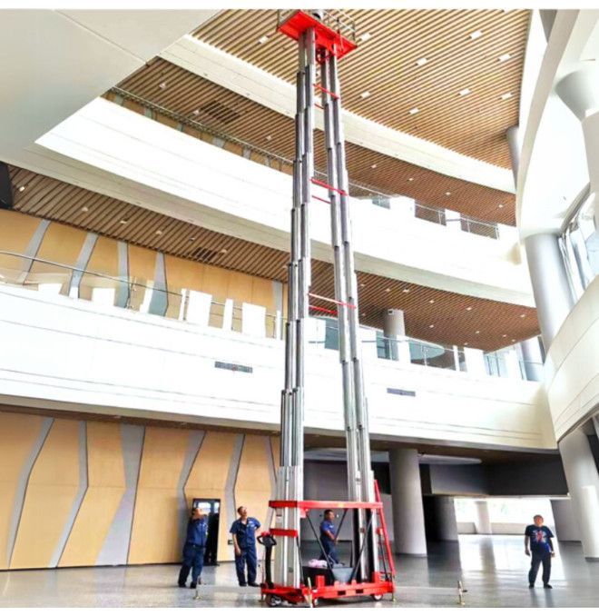 Mobile Work Platforms--Lifting platform double vertical mast 18m-150kg (battery)