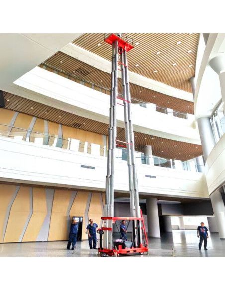 Mobile Work Platforms--Lifting platform double vertical mast 18m-150kg (battery)
