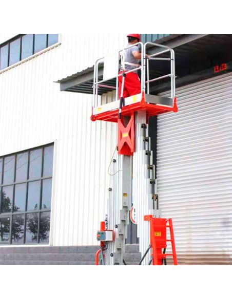 Mobile Work Platforms--Lifting platform double vertical mast 18m-150kg (battery)