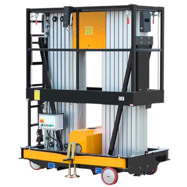 Plataformas Únicas--Plataforma elevatória mastro vertical duplo 10m-200kg (bateria) 2