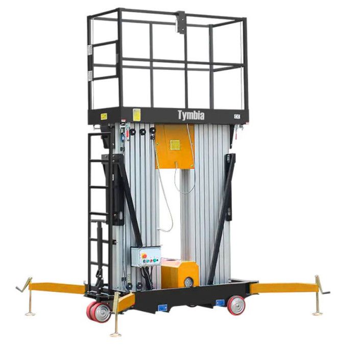 Mobile Work Platforms--Lifting platform double vertical mast 12m-200kg (battery)