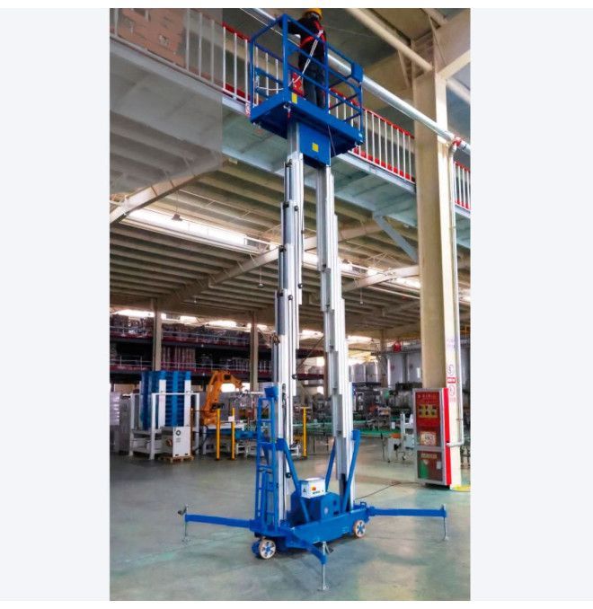 Piattaforme per Persona Singola--Piattaforma di sollevamento doppio albero verticale 12m-200kg (batteria)