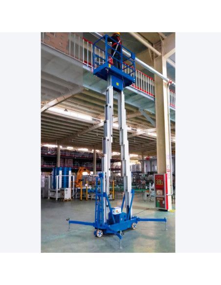 Piattaforme per Persona Singola--Piattaforma di sollevamento doppio albero verticale 12m-200kg (batteria)