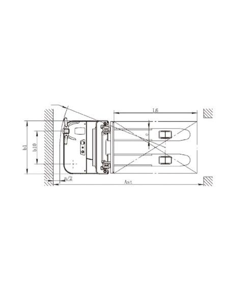 Electric Stackers-Electric stacker 2000kg at 5000mm Lithium 24V / 300AH