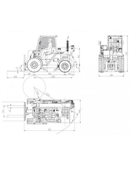Teleskopmanipulator-TYMBIA-Teleskopischer Griff 15-60 4WD