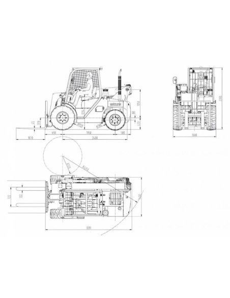 Teleskop-Griff-Tymbia-Teleskop-Manipulator 25-60 4WD