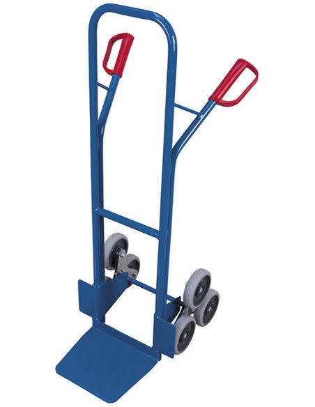 Carro escalador de escadas de 200kg (manual), Com esta empilhadeira você sobe escadas...