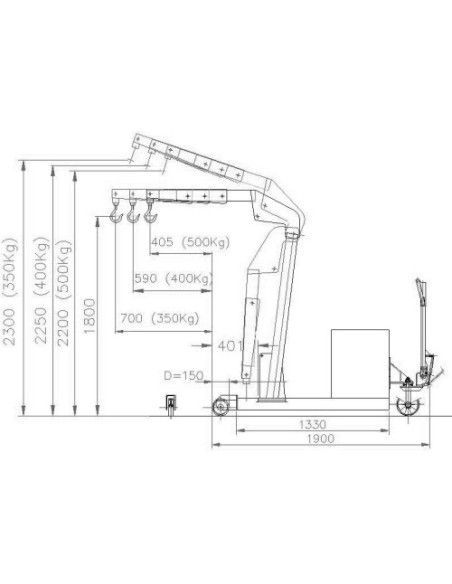 Kran manuelles gegengewicht,  Kran leicht zu handhaben, dank seines timo. .