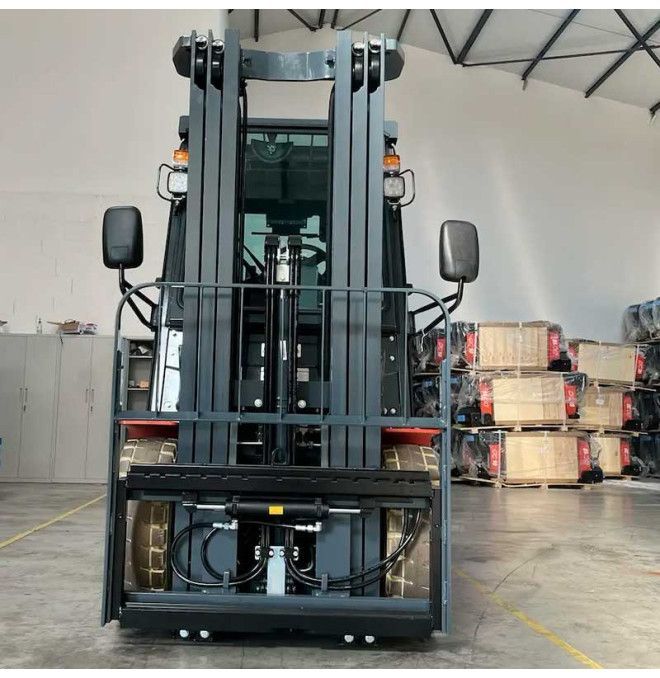 Lítio de lítio de lítio de empilhadeira-tímbios-tímbios, masculino triplex em 4800mm - bateria de lítio 80V / 150AH