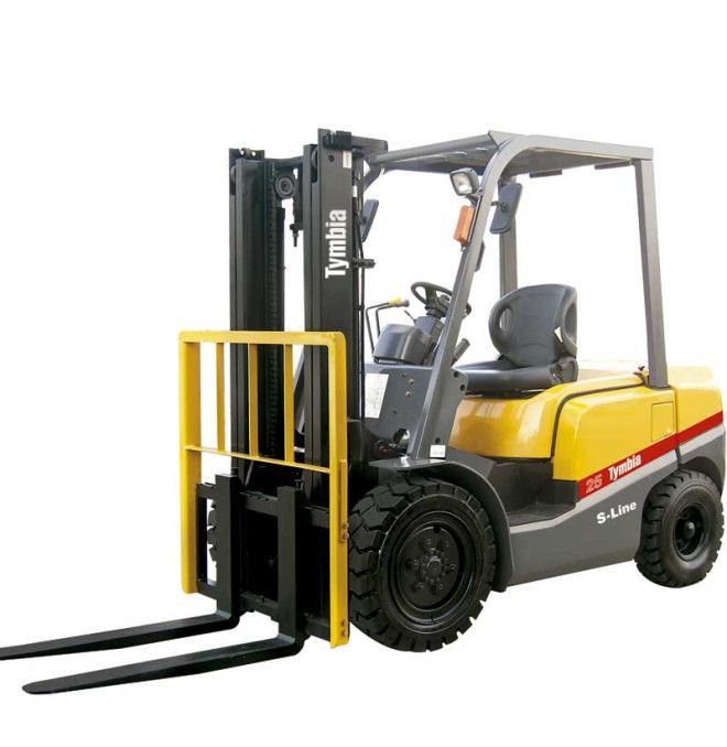 Gabelstapler - 2500kg Diesel-Gabelstapler - Triplex 4700mm Mast