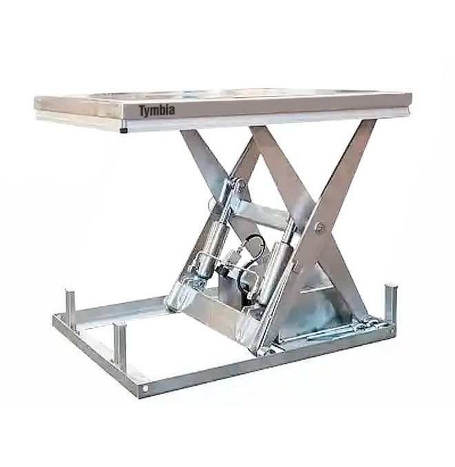 Mesas elétricas..-Mesa elevatória elétrica INOX 1000kg para 1050mm 1300x1000mm