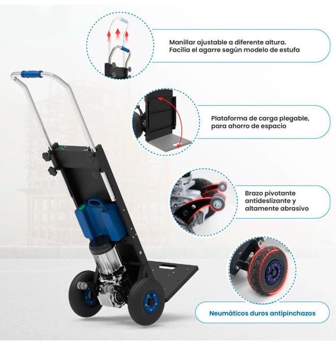 Escadas de escalada - Trolley escalam escadas elétricas 250kg