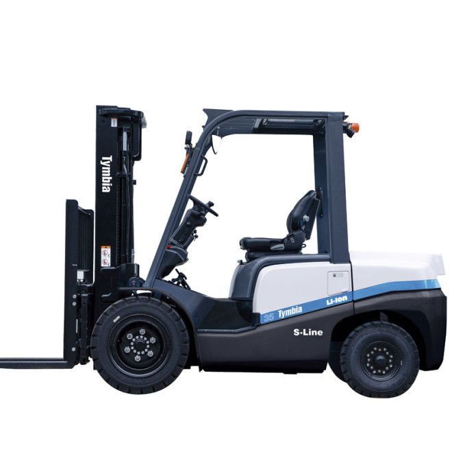 Empilhadeira Lithium 3500kg, triplex mastro 4500mm - bateria de lítio 80V / 2220AH