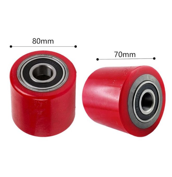 Spare Parts pallet truck-TYMBIA-Pack 4 polyurethane rollers for manual pallet truck universal.