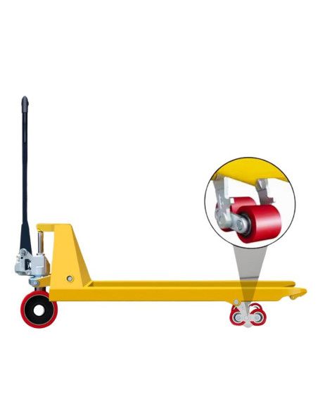 Spare Parts pallet truck-TYMBIA-Pack 4 polyurethane rollers for manual pallet truck universal.