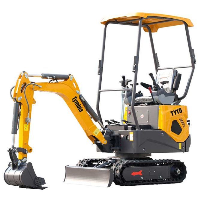 Miniexcavadoras-TYMBIA-MiniExcavadora 1500kg Kubota D722 Diesel TY15