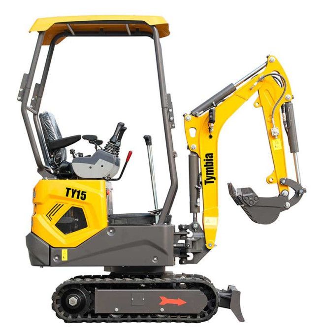 Miniexcavadoras-TYMBIA-MiniExcavadora 1500kg Kubota D722 Diesel TY15