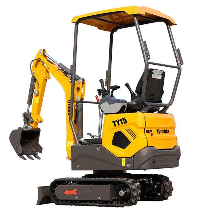 Miniexcavadoras-TYMBIA-MiniExcavadora 1500kg Kubota D722 Diesel TY15