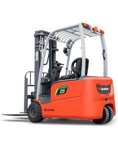 Carretillas Elevadoras--Carretilla Litio 3 ruedas 1500kg mástil triplex 4800mm