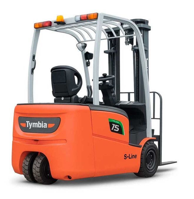 Chariot élévateur au lithium 3 roues 1500kg Mast Triplex 4800mm