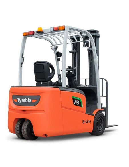 Empilhadeira de lítio 3 rodas 1500kg Mastro Triplex 4800mm