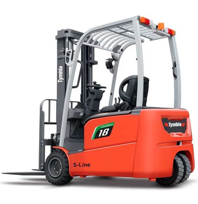 Carretilla Litio 3 ruedas 1800kg mástil triplex 4800mm
