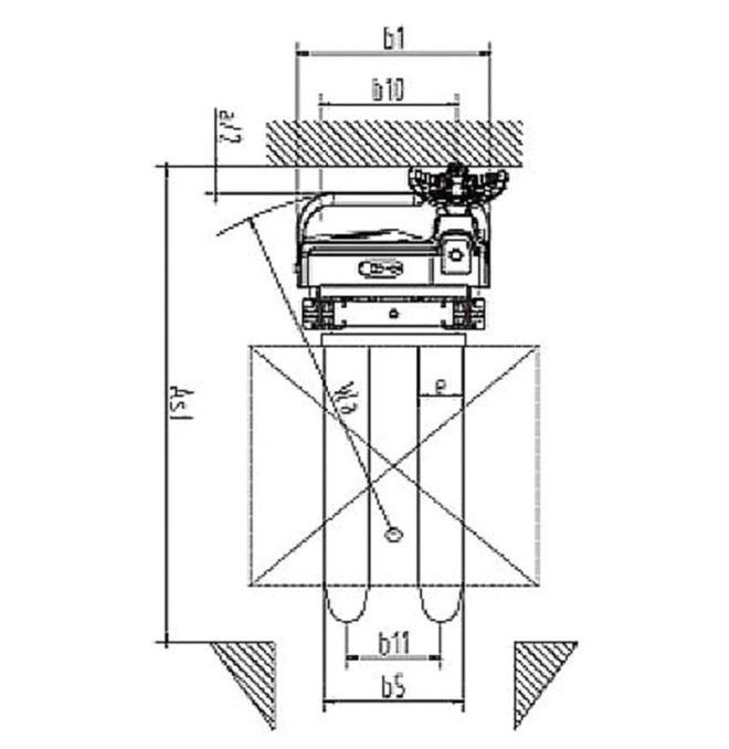 Electric stackers - Electric stacker 1200kg to 3000mm with initial elevation 24V / 105Ah