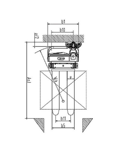 Electric stackers - Electric stacker 1200kg to 3000mm with initial elevation 24V / 105Ah