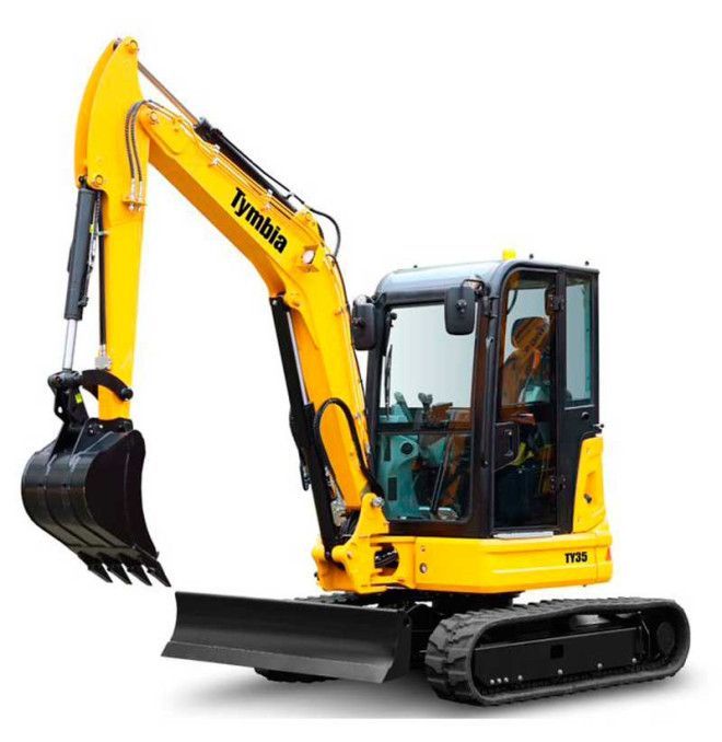 Miniexcavadoras-TYMBIA-Minoexcavator 3500kg Kubota Diesel TY35