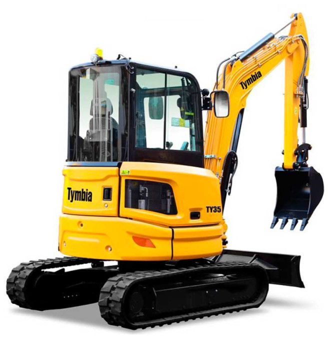 Miniexcavadoras-TYMBIA-Miniexcavador 3500kg kubota diesel ty35