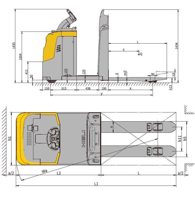 Order Pickers Horizontal 2000-2500kg - Lithium battery