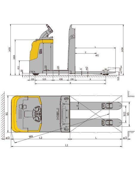 Order Pickers Horizontal 2000-2500kg - Lithium battery
