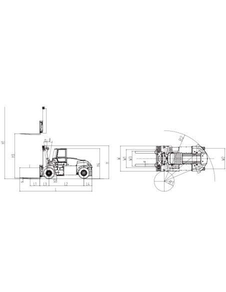 Carrello elevatore Litio 20-35ton. G2 Series