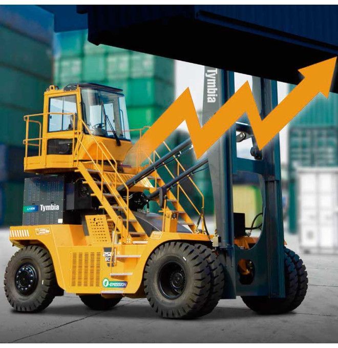 Carretilla Elevadora Litio 9Ton. Serie G2 - Apiladora de conenedores vacios hasta 8 alturas